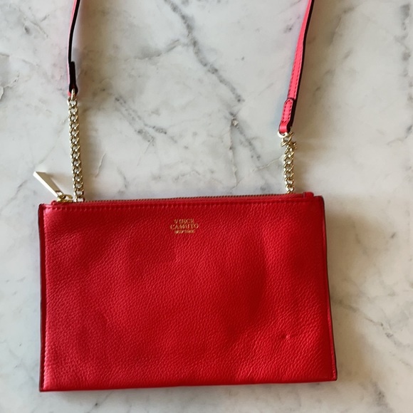Vince Camuto Red Zipper Crossbody Purse - Picture 2 of 9